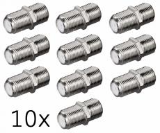 F-Verbinder Economy Class | F-Buchse <> F-Buchse | 10'er Pack 