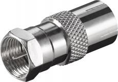 Adapter F-Stecker auf IEC-Buchse 
