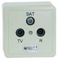 Unikabel geeig. Durchgangsdose 