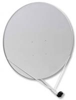 Sat-Antenne 120cm Offset Stahl Hellgrau 