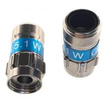 Cabelcon F-56 5.1W F-Stecker 7mm mit Dichtring auf der Kabelseite 