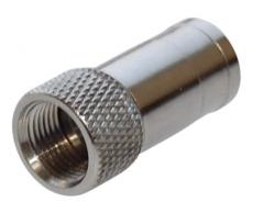 F-Stecker für 8mm Koaxialkabel Selbstverpressend 