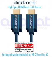 Clicktronic High Speed HDMI™ Kabel mit Ethernet 1.0m 