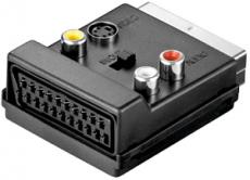 Scart-Adapter (Stecker/Buchse) + 3x Cinchbuchse 