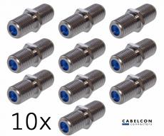F-Verbinder Premium | Cabelcon F-81-HQ-1 | 10'er Pack 