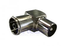 HF Winkel Stecker/Buchse | Metall 