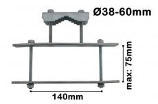 Balkongeländerhalter bis 140mm x 75mm | für bis 60mm Mast 
