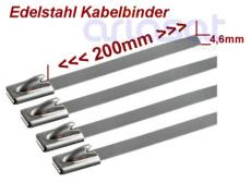 Edelstahl-Kabelbinder 4,6 x 200mm 20 Stück 