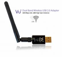 VU+ USB Adapter 600 Mbps Dual Band Wireless inkl. Antenne 