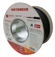 Kathrein LCD 115 A+ Koaxialkabel RG6, UV-Stabil, halogenfrei, Class A+, schwarz 100m Rolle 