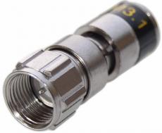 Cabelcon FM-MINI-TD QM 3.1 W/O O-RING Push-Pin Compression F-Stecker für 3-3.5mm Mini Koaxialkabel 