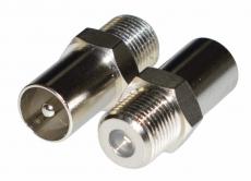 Technetix IECM-FF HQ Adapter F-Buchse auf IEC-Stecker 