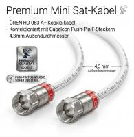 Mini Sat-Kabel 4,3mm Ören HD 063 A+ mit Cabelcon Push-Pin F-Stecker 