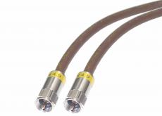 Sat-Kabel Cavel DG113 Farbe Braun mit Cabelcon F-Stecker 4m