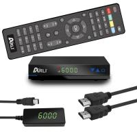 Sat Receiver –ARLI AH1- DVB-S2 HDTV Satellitenreceiver mit HDMI, Astra, Hotbird & Türksat Kanalliste 