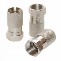 F-Stecker / F-Aufdrehstecker 7.7mm für 3 bis 4 fach abgeschirmtes Koaxkabel 