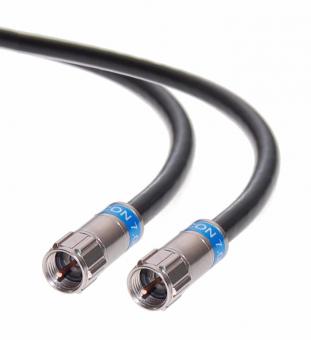 Cabelcon Koaxialkabel Jumper | 40 Cm | F-Stecker Auf F-Stecker | Wasserfest & UV-beständig