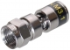 Cabelcon FM-60-CX3 Mini Koax 3.1 Quick Mount Push-Pin F-Kompressionsstecker für 3-3.5mm Koaxkabel