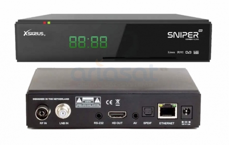 Xsarius Sniper HD Combo H.265 1xDVB-S2/C/T2 Tuner | Sat/Kabel/DVB-T2/IPTV Receiver