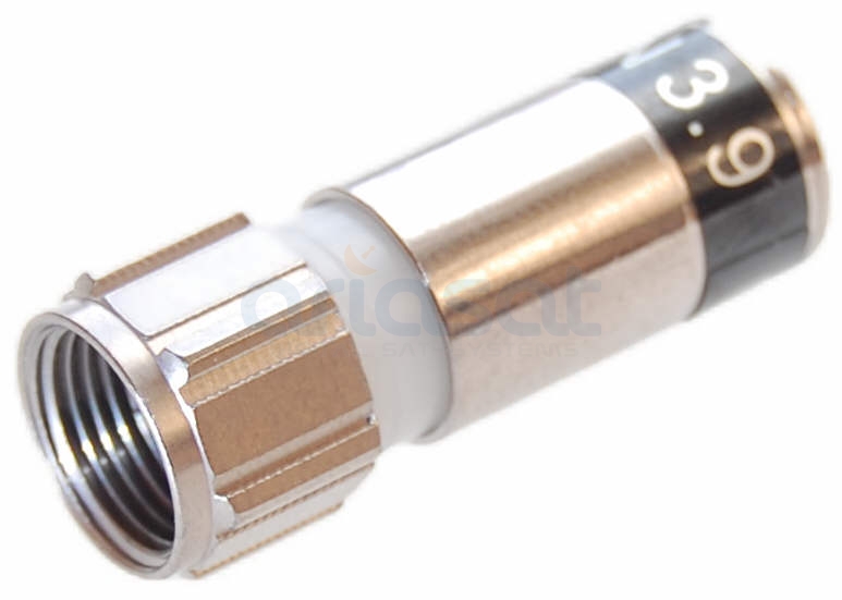 Connecteur Cabelcon CX3 5.0 Fiche F Compression 5.0mm - Étanche, Montage Facile, Pour Câbles RG6/59, Jusqu'à 3 GHz