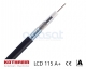 Kathrein LCD 115 A+ Koaxialkabel | 130dB | Meterware Schwarz