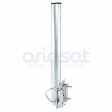 Mastverlängerung / Geländerhalter 60 cm Stahl Ø48 mm feuerverzinkt