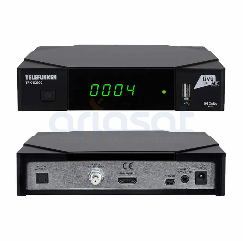 TIVUSAT SatReceiver Telefunken TKFS2000 mit Aktiver Karte günstig