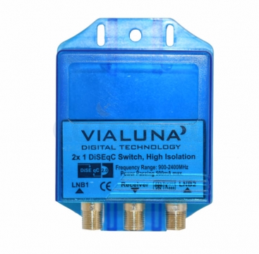 DiSEqC-Schalter 2/1 mit Wetterschutz | Vialuna