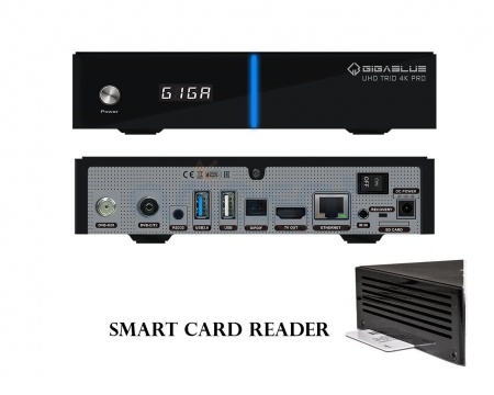 GigaBlue Trio 4K PRO UHD / 1x DVB-S2x & 1x DVB-C/T2 Tuner