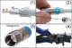 Cabelcon F-59-TD 3.7 True Drop Profesyonel Sıkmalı F-Konnektör RG59 Anten Kablosu için Ø3.5/5mm