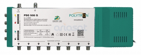 Polytron Green Line PSG 508 Q Multischalter, Quad- oder Quattro-LNBs verwendbar