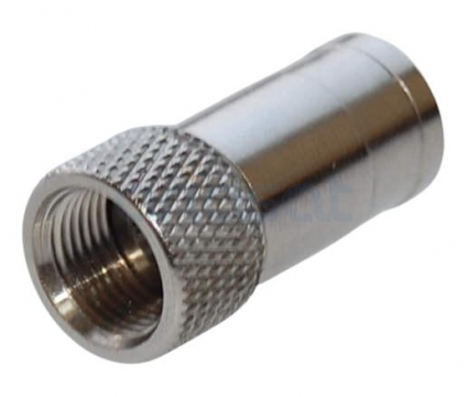 F-Stecker für 8mm Koaxialkabel Selbstverpressend