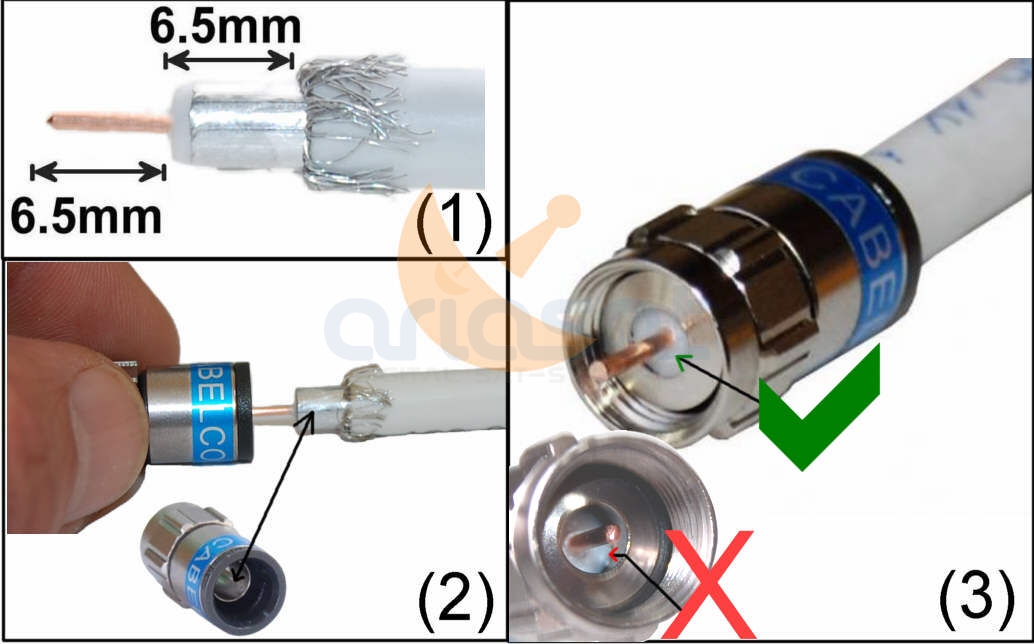 Cabelcon F-Konnektör 7mm | F-6-TD Self-Install 5.1 NI True Drop | eShop