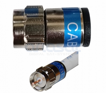 Cabelcon F-Stecker 7mm | F-6-TD Self-Install 5.1 NI True Drop