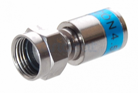 Cabelcon F-CX3 4.5 QM F-Kompressionsstecker für 4,5mm Mini SAT-Kabel