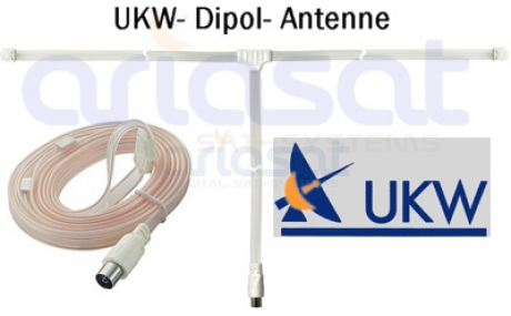 UKW Dipol Antenne | für Innenbereich