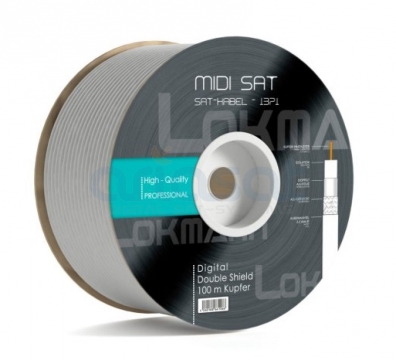 Koaxialkabel Midi 5.5mm Ø | Class A | Kupferinnenleiter 0,7mm | Meterware