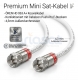 Mini Sat-Kabel 4,3mm Ören HD 063 A+ mit Cabelcon Push-Pin F-Stecker