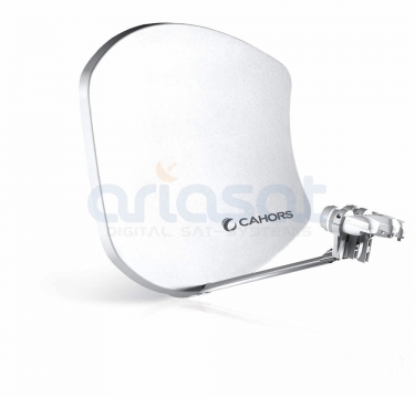 Visiosat Bisat G2 SMC Sat-Antenne von Cahors für 6° Astra & Hotbird Farbe: Lichtgrau