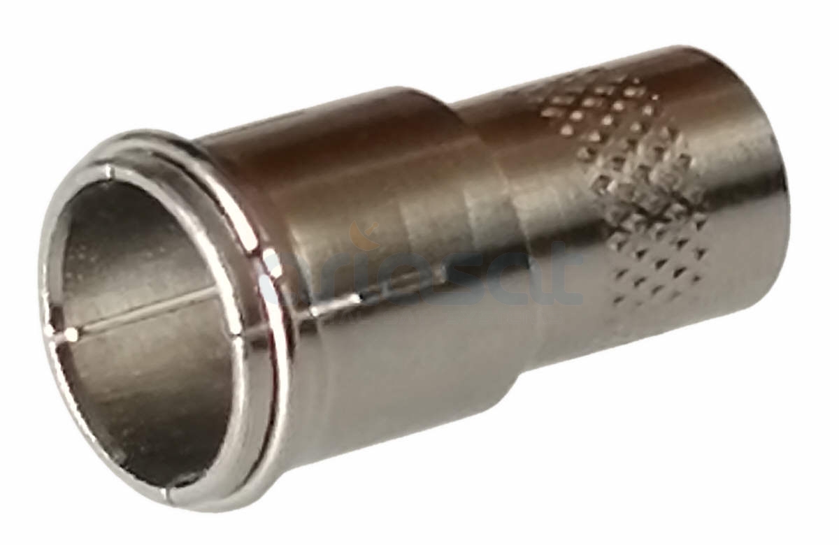 Goobay Aufdreh-F-Stecker 7,3 Mm – Kupfer-Nickel, Mit Breiter Mutter Für SAT-Anschlüsse