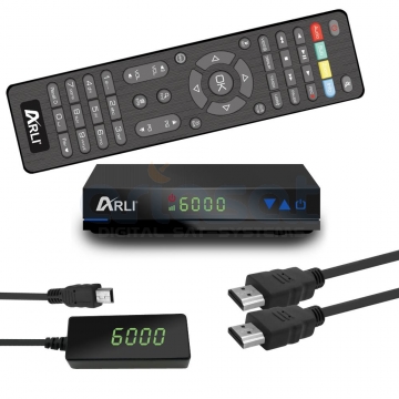 Sat Receiver –ARLI AH1- DVB-S2 HDTV Satellitenreceiver mit HDMI, Astra, Hotbird & Türksat Kanalliste