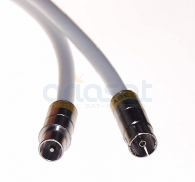 TV Anschlusskabel mit Cabelcon Stecker und Cavel TS703J Klasse A++ 3-fach geschirmt