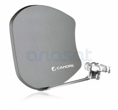 Visiosat Bisat G2 SMC Sat-Antenne von Cahors für 6° Astra & Hotbird Farbe: Anthrazit