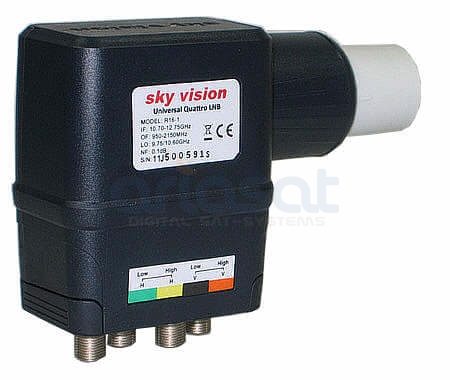 Sky Vision universal Quattro Switch Schalter für 4 Teilnehmer LNBF S530B 