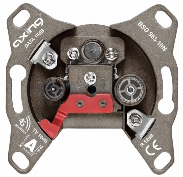 Multimedia-Antennensteckdose Axing BSD 963-10N | 5…1006 MHz | CATV | DATA
