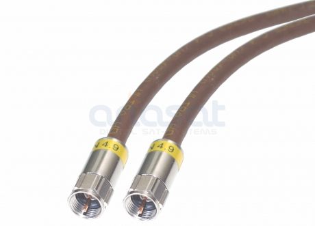 Sat-Kabel Cavel DG113 Farbe Braun mit Cabelcon F-Stecker