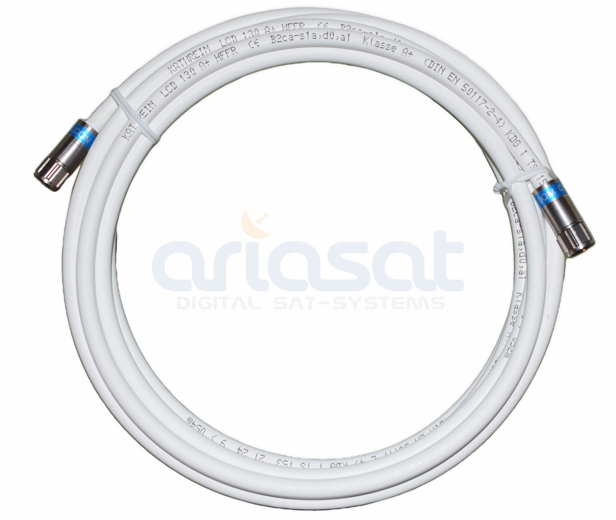 Hochwertiges Antennenkabel SAT-Kabel Kathrein LCD 130 A+ vorkonfektioniert  mit Cabelcon F-Stecker