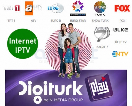 Digitürk Play App IPTV Aile Paketi 12 Aylık üyelik