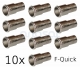 F-Stecker Quicky | F-Aufdreh Schnellstecker für 7mm Koaxialkabel 10'er Pack